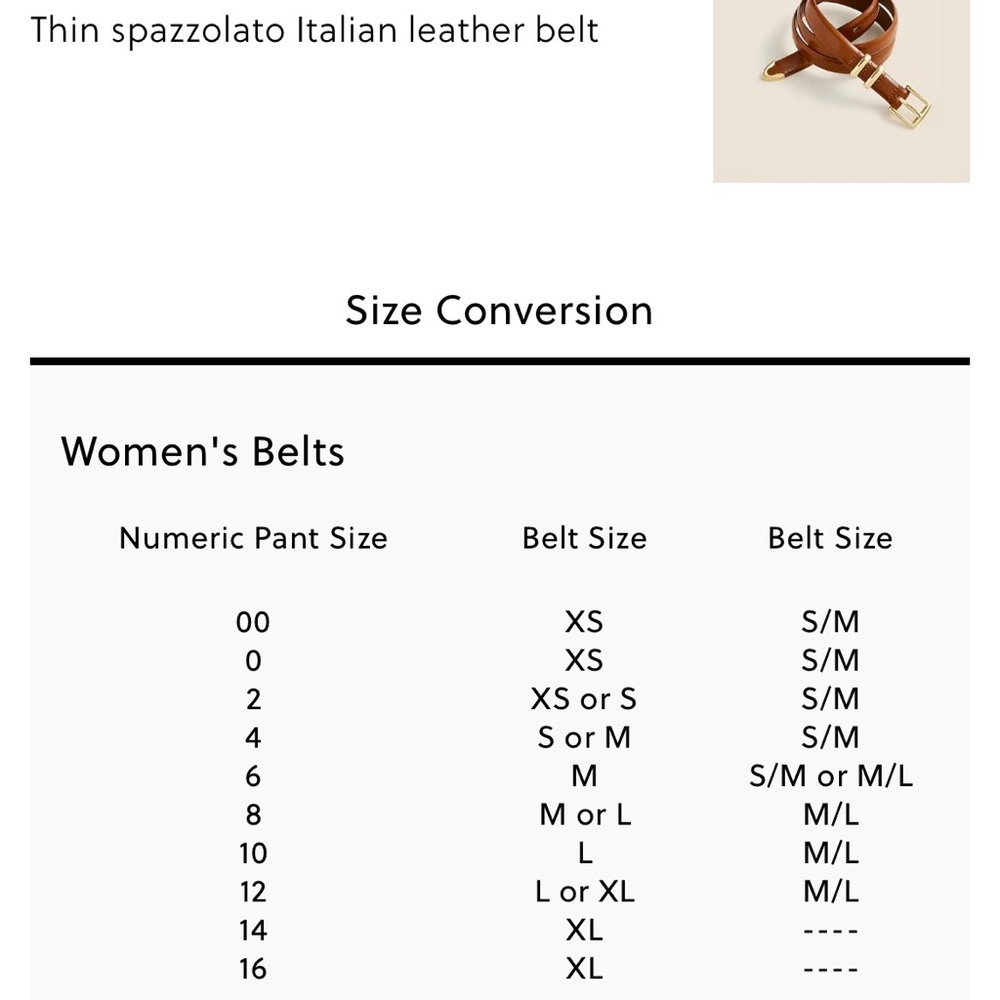 J. Crew Dark Brown Belt with Gold Buckle - Picture 5 of 16